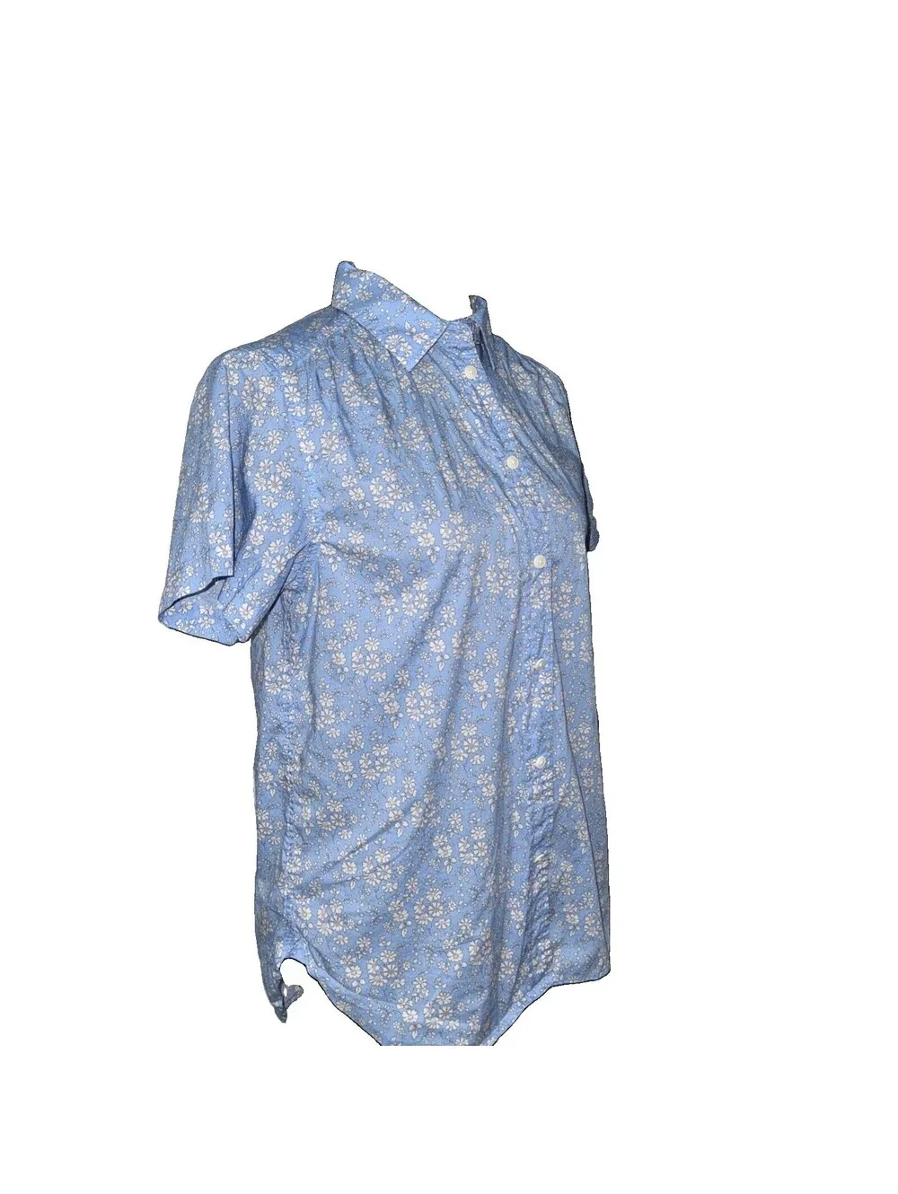 J.CREW Classic-Fit Cotton Short-Sleeve Shirt in Liberty® Capel Floral Blue-4